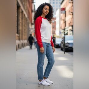 Minnie Rose cashmere and cotton blend sweater